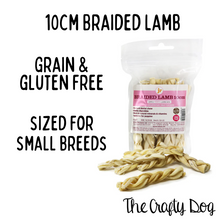 Load image into Gallery viewer, JR Pet Products - 10cm Braided Lamb 100g Bag