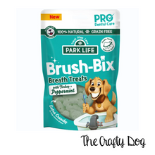 Load image into Gallery viewer, Park Life - Biscuits + Dentals - Peanut Butter, Bacon, Chamomile, Turkey, Birthday Cake!