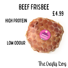 Load image into Gallery viewer, JR Pet Products - Beef Frisbee - Low Odour Dental Chew