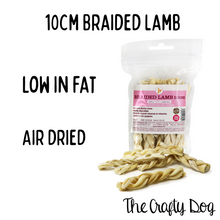 Load image into Gallery viewer, JR Pet Products - 10cm Braided Lamb 100g Bag