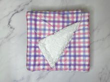 Load image into Gallery viewer, Bubblegum Plaid Dog Blanket