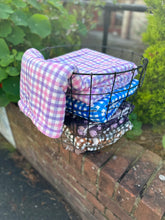 Load image into Gallery viewer, Bubblegum Plaid Dog Blanket