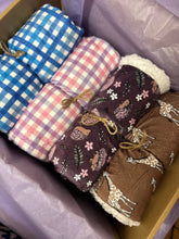 Load image into Gallery viewer, Blueberry Plaid Dog Blanket