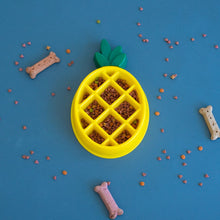 Load image into Gallery viewer, Zippy Paws - Happy Bowls - Pineapple Yellow + Green