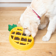 Load image into Gallery viewer, Zippy Paws - Happy Bowls - Pineapple Yellow + Green