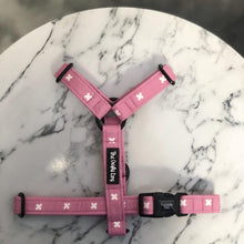 Load image into Gallery viewer, Kisses Pink Strap Harness