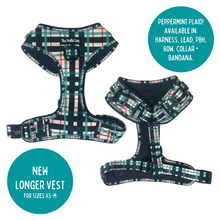 Load image into Gallery viewer, Peppermint Plaid Harness