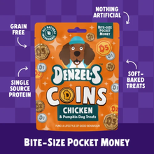 Load image into Gallery viewer, Denzels Chicken  Pumpkin Coins - Training Treats 90g