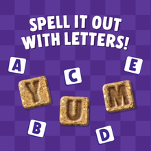 Load image into Gallery viewer, Denzels - Peanut Butter + Banana Letters - Training Treats 90g
