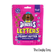 Load image into Gallery viewer, Denzels - Peanut Butter + Banana Letters - Training Treats 90g