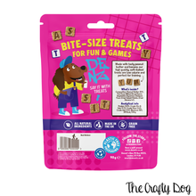 Load image into Gallery viewer, Denzels - Peanut Butter + Banana Letters - Training Treats 90g