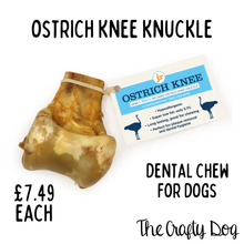Load image into Gallery viewer, Ostrich Knee Knuckle - Natural Dog Dental Chew