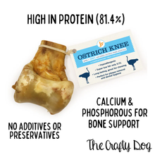 Load image into Gallery viewer, Ostrich Knee Knuckle - Natural Dog Dental Chew