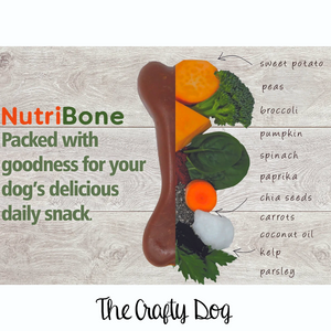 Carrot, Pumpkin, Sweet Potato, Broccoli, Spinach + Kelp Bone - Vegan Dog Treats - Nutribone