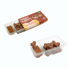 Load image into Gallery viewer, Doggie Dippers: Peanut Butter + Biscuit Dip Dog Treats 100g - 3 Flavours