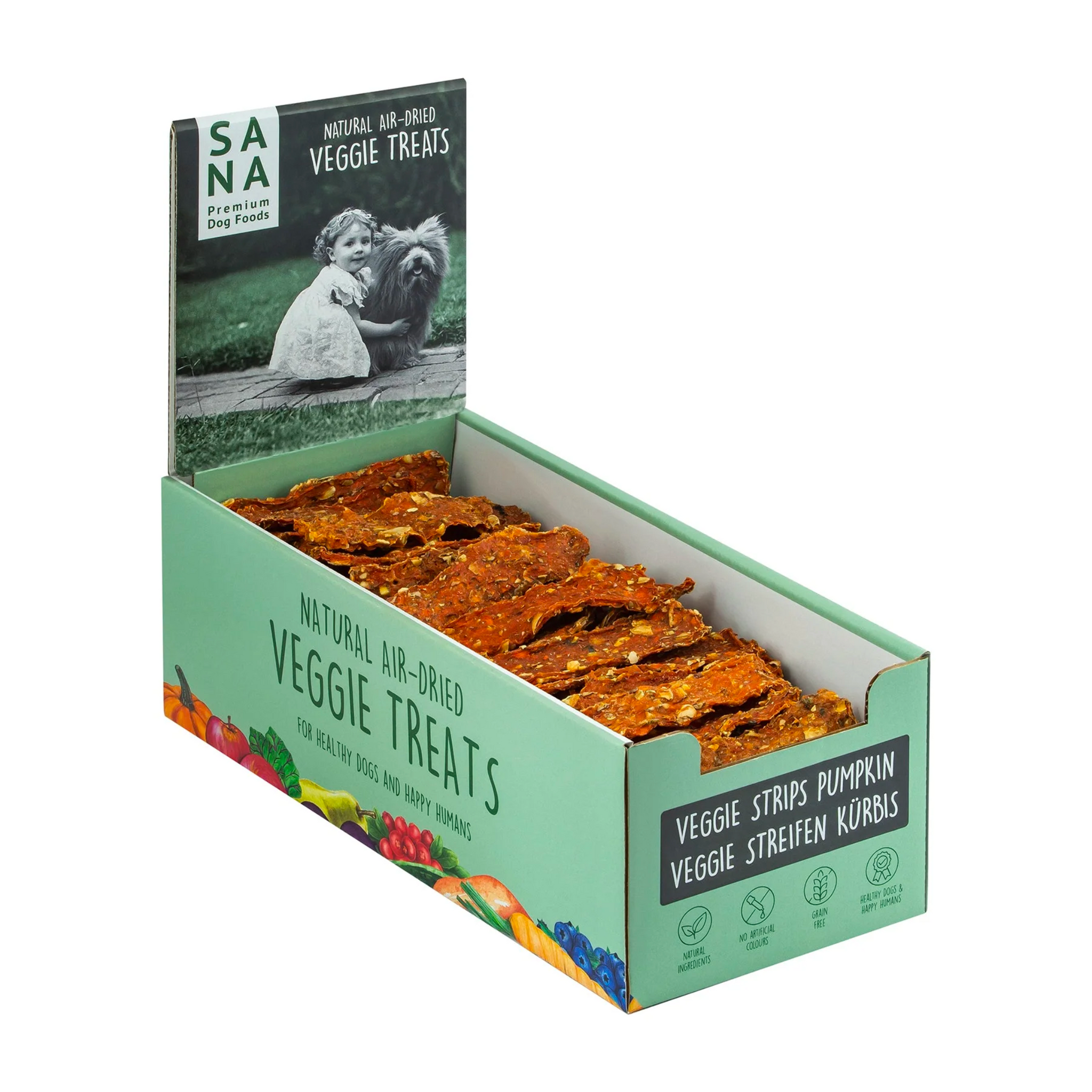 Dried pumpkin top for dogs