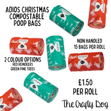 Load image into Gallery viewer, Adios Poop Bags Individual Rolls - Winter Edition - 2024!