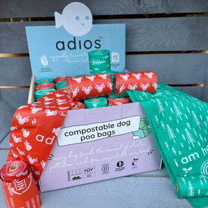 Adios Poop Bags Individual Rolls - Winter Edition - 2024!