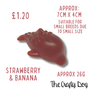 The Pets Larder - Sea Themed Vegan Chews - Dolphin, Turtle, Lobster and Starfish