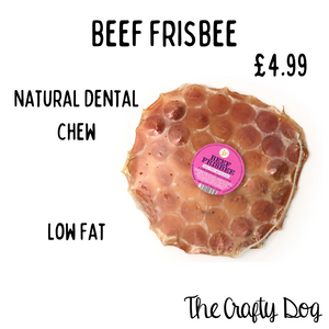 JR Pet Products - Beef Frisbee - Low Odour Dental Chew