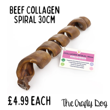 Load image into Gallery viewer, JR Pet Products - Beef Collagen Spiral - 30cm