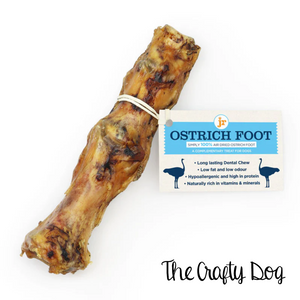 JR Pet Products - Air Dried Ostrich Foot