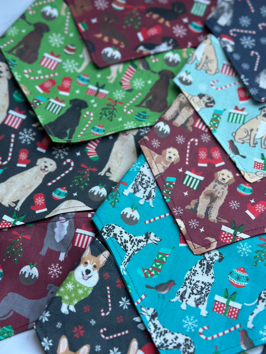 Breed Christmas Bandana Vinyls