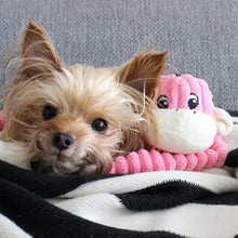 Load image into Gallery viewer, Zippy Paws - Small Pink Monkey Dog Toy