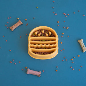 Zippy Paws - Happy Bowls - Hamburger Yellow