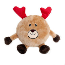 Load image into Gallery viewer, Zippy Paws -  Holiday Brainey - Reindeer - Plush Dog Toy