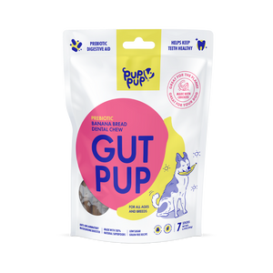 Gut Pup - Prebiotic Banana Bread Dental Chews (7 Chews) - *INSECT PROTEIN*