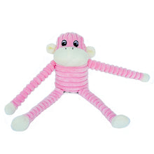 Load image into Gallery viewer, Zippy Paws - Small Pink Monkey Dog Toy