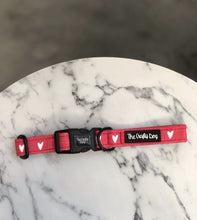 Load image into Gallery viewer, Heart Breaker Collar - Valentines Red