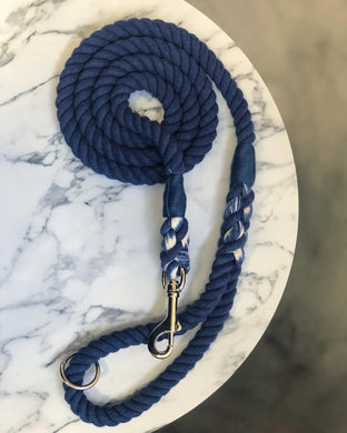 Denim Rope Lead