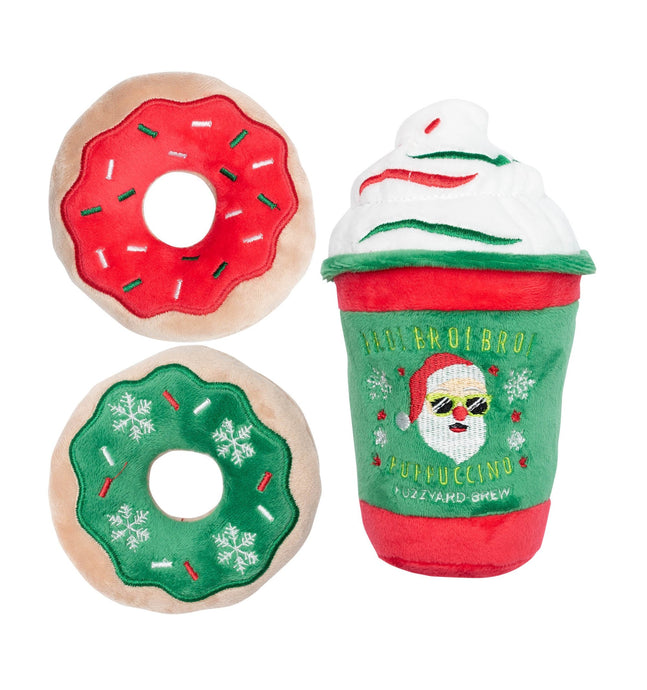 FuzzYard  - Bro! Bro! Bro! Puppuccino & Donuts Toy 3PK