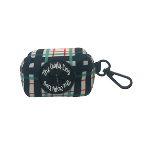 Peppermint Plaid Poop Bag Holder