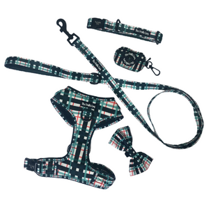 Peppermint Plaid Poop Bag Holder