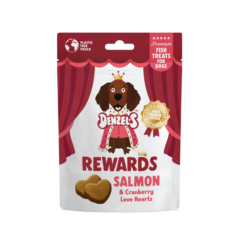 Denzels - Salmon & Cranberry Love Heart Rewards (70g)